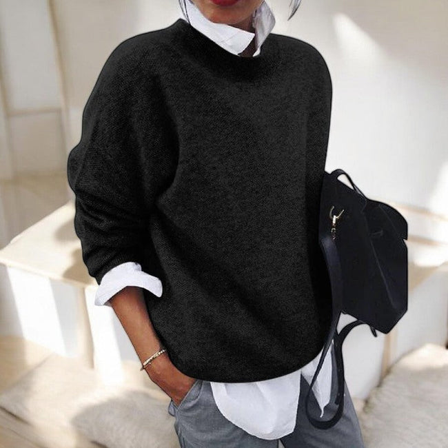 None | Women's Versatile Sweater Pullover with Cozy Elegant Soft for Winter