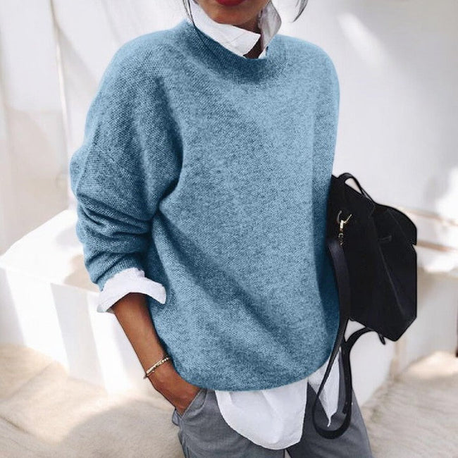 None | Women's Versatile Sweater Pullover with Cozy Elegant Soft for Winter