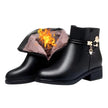 Freya | Women's Ankle Zip Block Heel Black Boots with Comfortable Casual