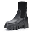 Cora | Women's Chunky Heel Chelsea Slip On Boots with Comfortable Casual