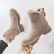 Freya | Women's Fur Lined Winter Ankle Boots with Chunky Suede Comfortable