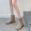 Freya | Women's Fur Lined Winter Ankle Boots with Chunky Suede Comfortable