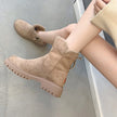 Freya | Women's Fur Lined Winter Ankle Boots with Chunky Suede Comfortable