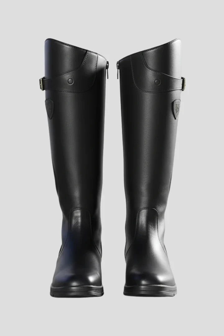 Freya | Women's Knee High Pull On Leather Boots with Comfortable Casual