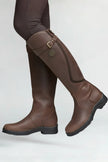 Freya | Women's Knee High Pull On Leather Boots with Comfortable Casual