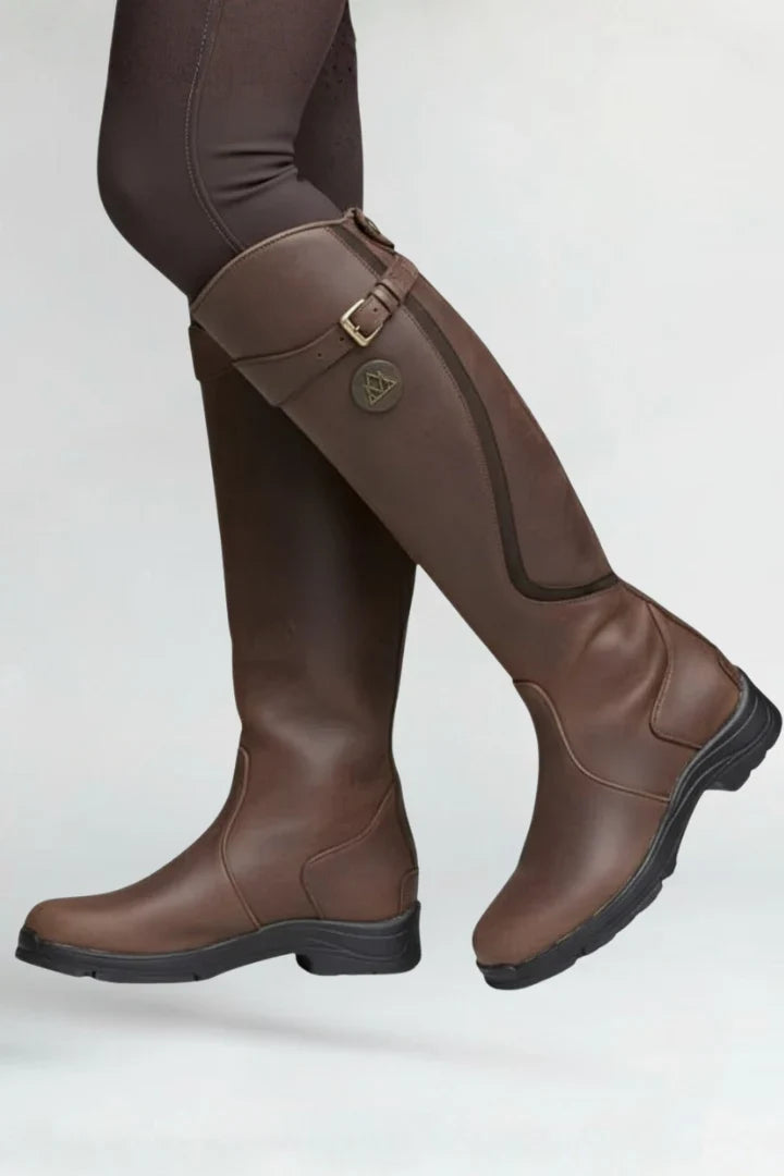 Freya | Women's Knee High Pull On Leather Boots with Comfortable Casual