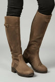 Freya | Women's Knee High Pull On Leather Boots with Comfortable Casual