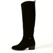 Freya | Women's Knee High Slouchy Suede Zipper Boots with Block-Heel Comfortable