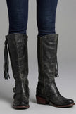 Freya | Women's Knee High Zipper Tassel Leather Boots with Comfortable Casual