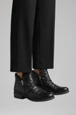Freya | Women's Leather Side Zip Ankle Boots with Comfortable Casual Everyday
