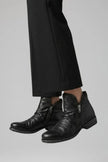 Freya | Women's Leather Side Zip Ankle Boots with Comfortable Casual Everyday