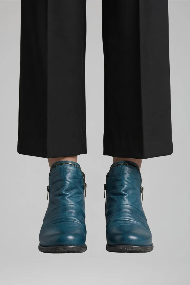 Freya | Women's Leather Side Zip Ankle Boots with Comfortable Casual Everyday