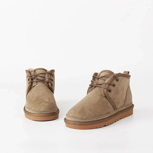 Mira | Women's Suede Ankle Lace Up Boots with Comfortable Casual Everyday
