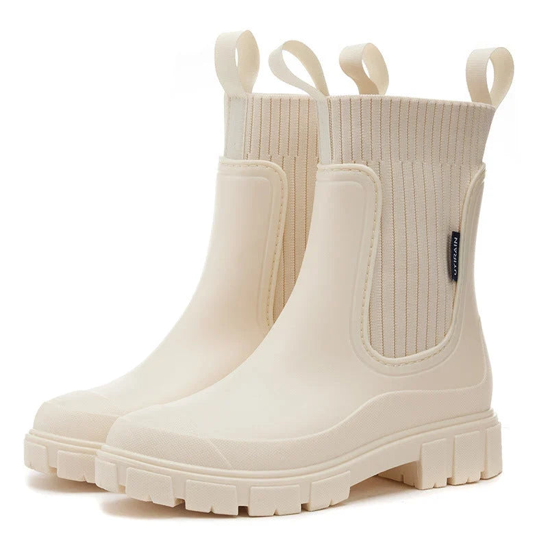 Vera | Women's Waterproof Non Slip Ankle Chelsea Boots with Chunky Knit