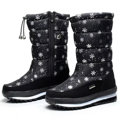 Loes | Women's Waterproof Puffer Snow Boots with Comfortable Casual Everyday Walking