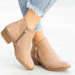 Freya | Women's Waterproof Zip Up Ankle Block Heel Boots with Comfortable