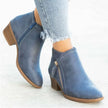 Freya | Women's Waterproof Zip Up Ankle Block Heel Boots with Comfortable