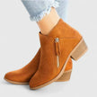 Freya | Women's Waterproof Zip Up Ankle Block Heel Boots with Comfortable