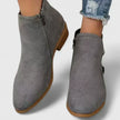 Freya | Women's Waterproof Zip Up Ankle Block Heel Boots with Comfortable