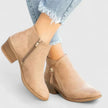 Freya | Women's Waterproof Zip Up Ankle Block Heel Boots with Comfortable