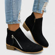 Freya | Women's Waterproof Zip Up Ankle Block Heel Boots with Comfortable