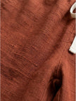 FJØRNA women's linen summer trousers with a breezy relaxed fit and straight leg design, featuring a drawstring waistband.