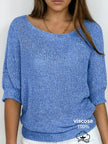 Knit Sweater Open Knit Relaxed Fit Lightweight Pullover Jumper | Judith
