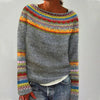 Fiona | Women's Patterned Crewneck Sweater with Crew-Neck Cozy Soft for Layering