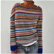 Fiona | Women's Patterned Crewneck Sweater with Crew-Neck Cozy Soft for Layering