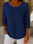 Sasha | Women's Elegant Bow Detail Knit Sweater with Cozy for Winter
