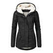 Elin | Women's Wool Hooded Buckle Fleece Jacket with Pockets