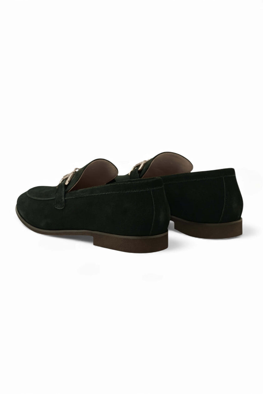Men's FJØRNA horsebit loafers in classic leather finish, stylish slip-on shoes for men with elegant design.