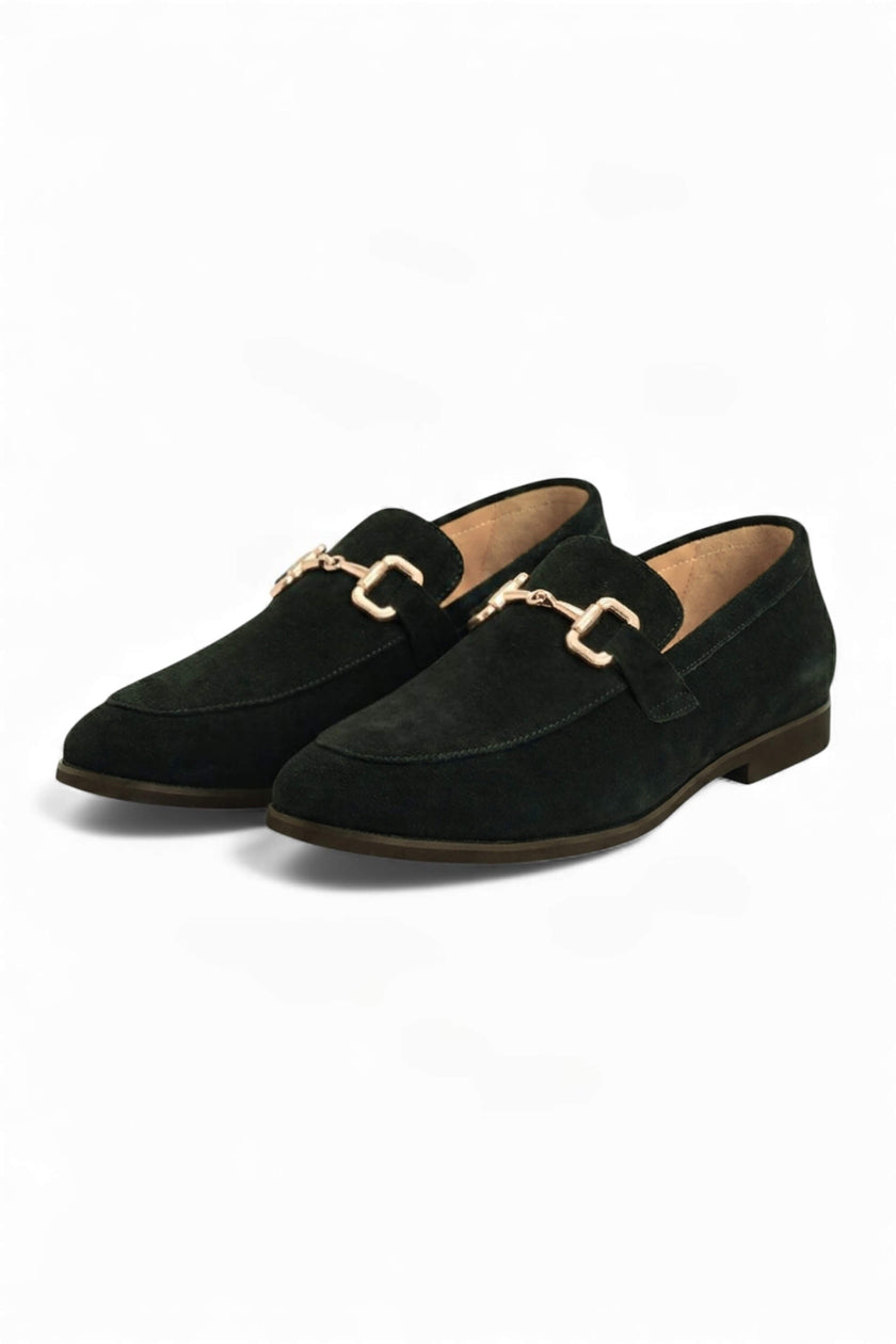 Men's FJØRNA horsebit loafers in classic leather finish, stylish men's shoes with sleek design and refined craftsmanship.
