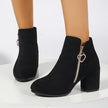 Luna | Women's Ankle Elegance for Cooler Days Boots with Block-Heel