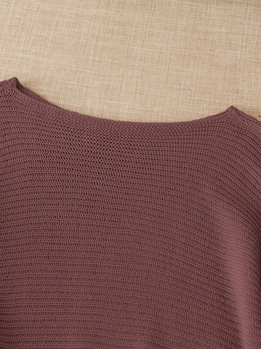 Knit Sweater Open Knit Relaxed Fit Lightweight Pullover Jumper | Judith