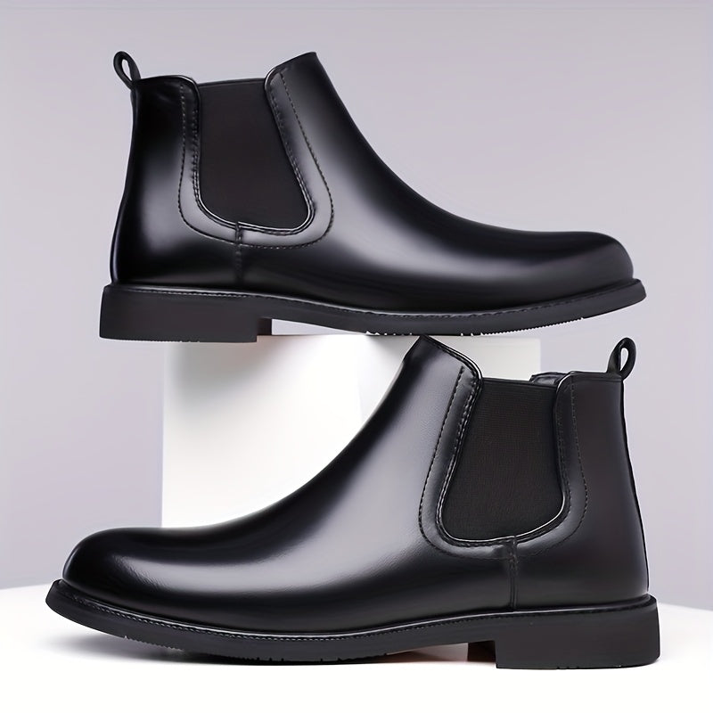 Chelsea Boots Brown Slip On Polished Cushioned Ankle Boots | Everett