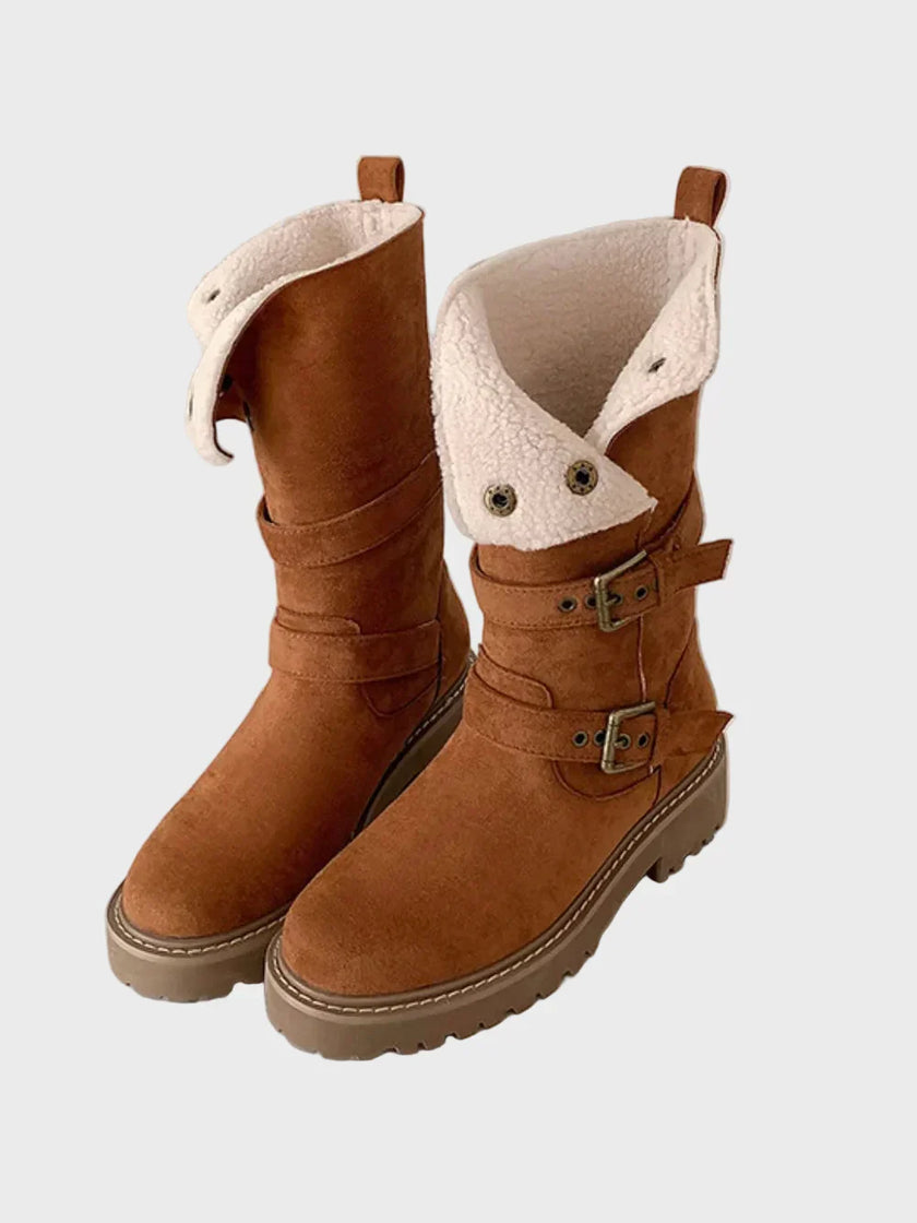 Harlow | Women's Winter Fur High Boots with Comfortable Casual Everyday Walking