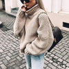 Celine | Women's Versatile Oversized Chunky Knit Turtleneck Sweater Pullover