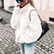 Celine | Women's Versatile Oversized Chunky Knit Turtleneck Sweater Pullover