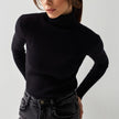 Ylvi | Women's Ribbed Knit Turtleneck Sweater