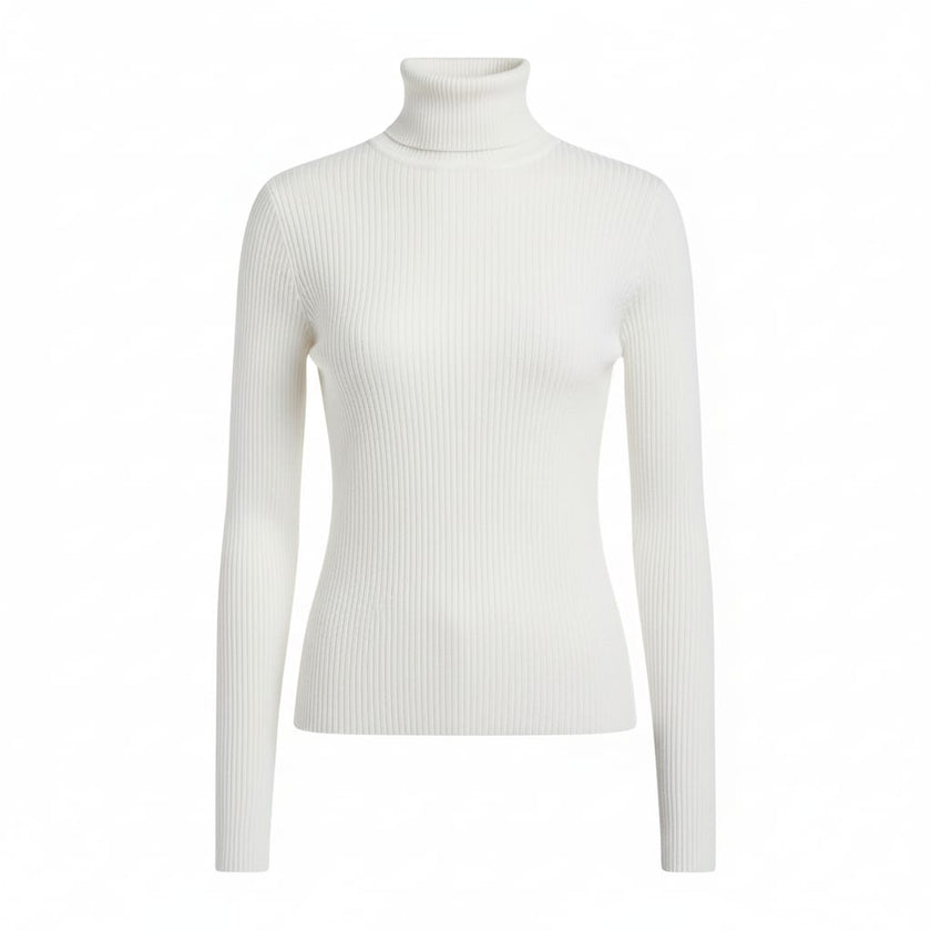 Ylvi | Women's Ribbed Knit Turtleneck Sweater