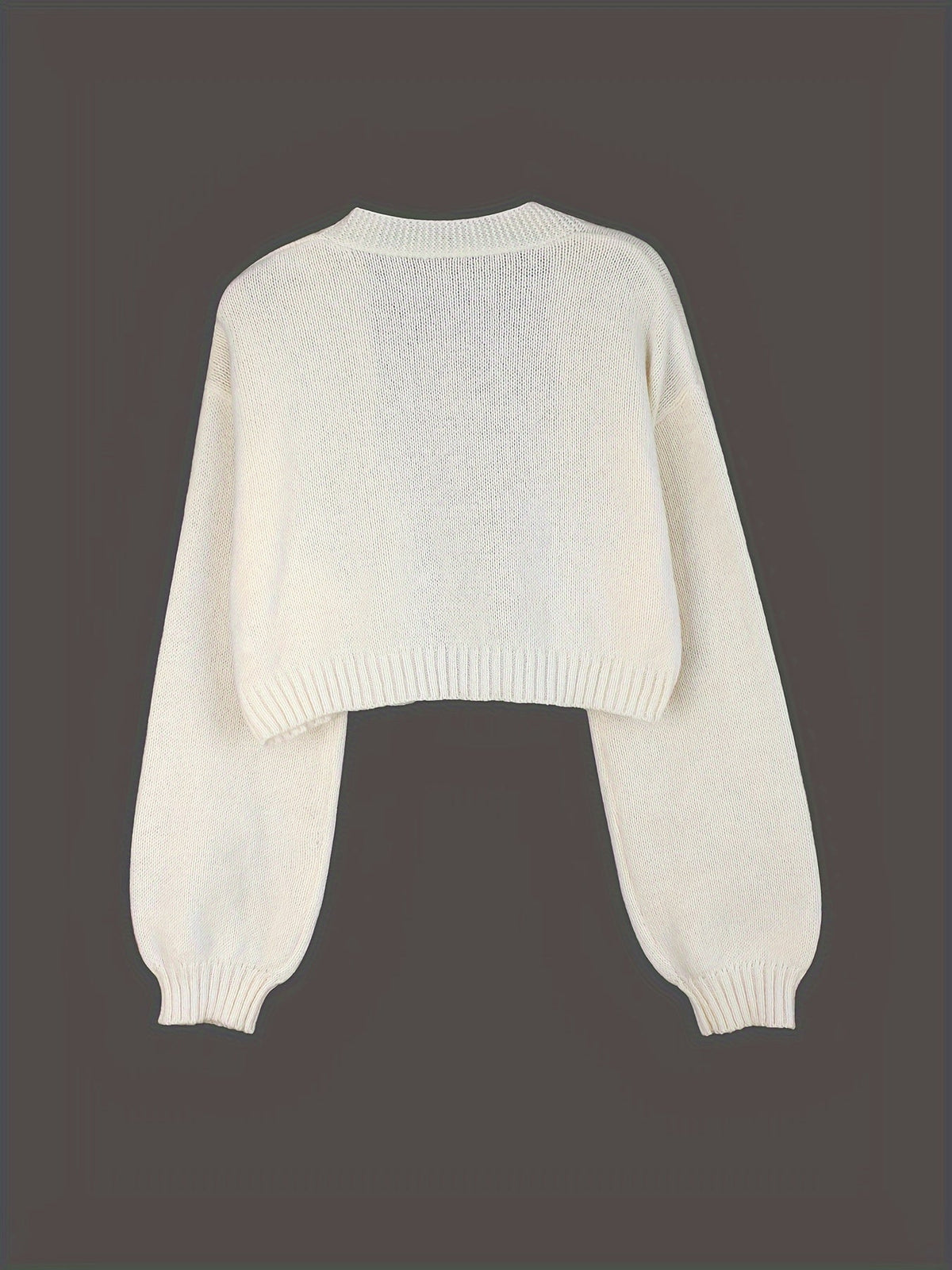 Christmas Cardigan Gingerbread Open Front Long Knit Holiday Sweater Jumper | Aurelia