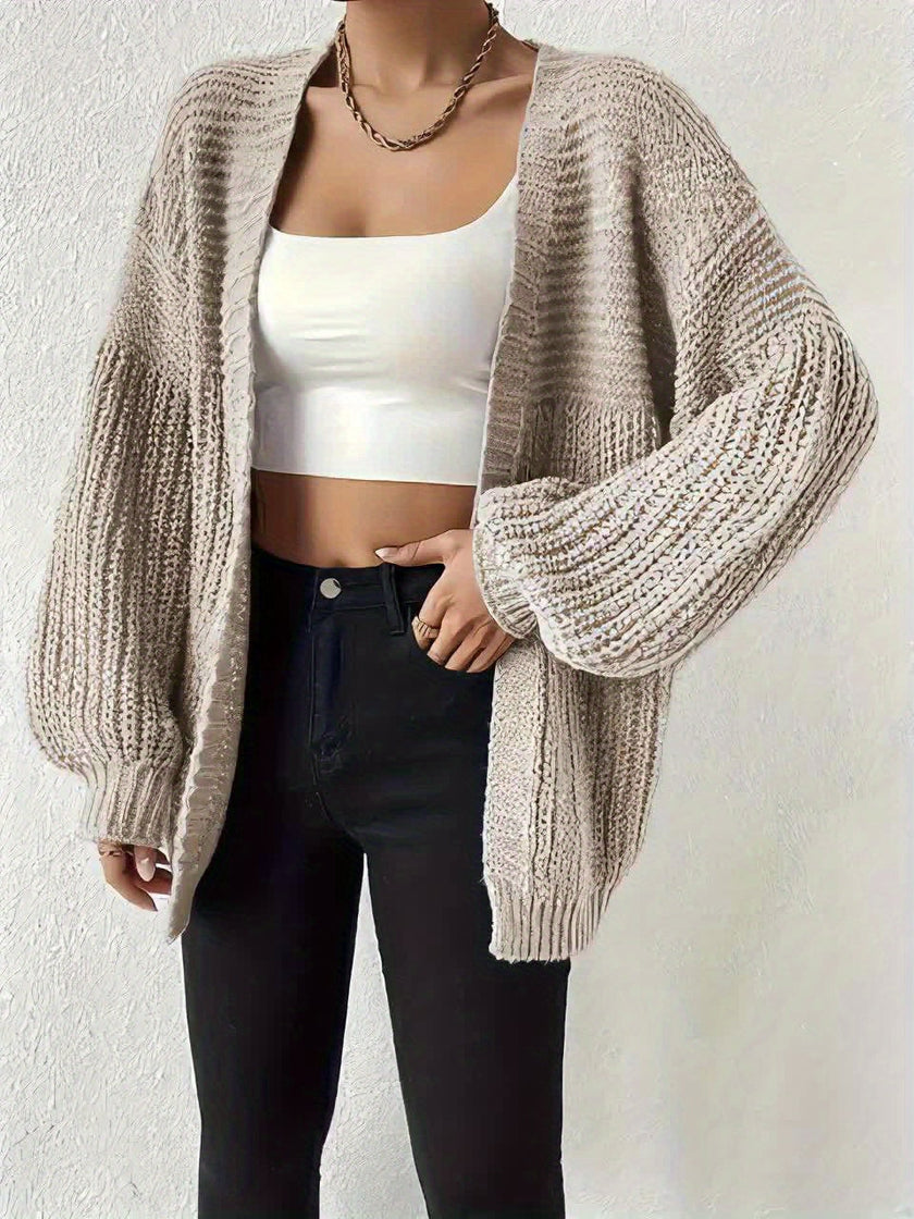 Nina | Women's Oversized Chunky Knit Open-Front Cardigan