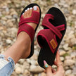 FJØRNA women's orthopedic slippers with open-toe heel design, featuring comfortable support and stylish look for everyday wear.