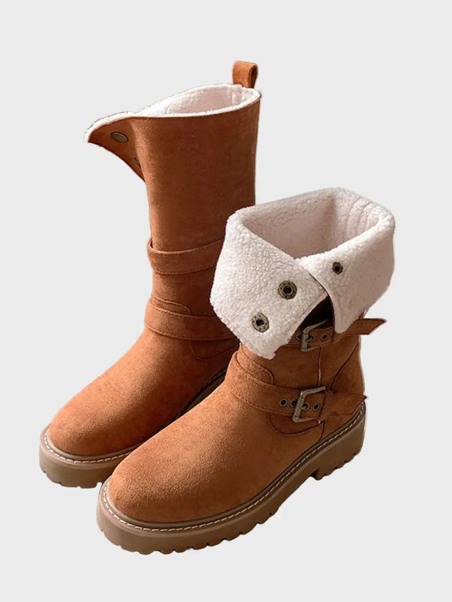 Harlow | Women's Winter Fur High Boots with Comfortable Casual Everyday Walking