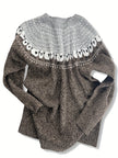 Nordic | Women's Chic Knit Nordic Sweater Pullover