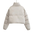 Cropped Jacket Women Oversized Relaxed Fit