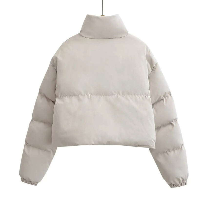Cropped Jacket Women Oversized Relaxed Fit