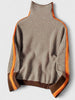 Harper | Women's Turtleneck Print Long Sleeve Sweater with High-Neck for Winter