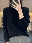 Anette | Women's Cozy Sweater Pullover with Wrap Elegant Soft for Winter
